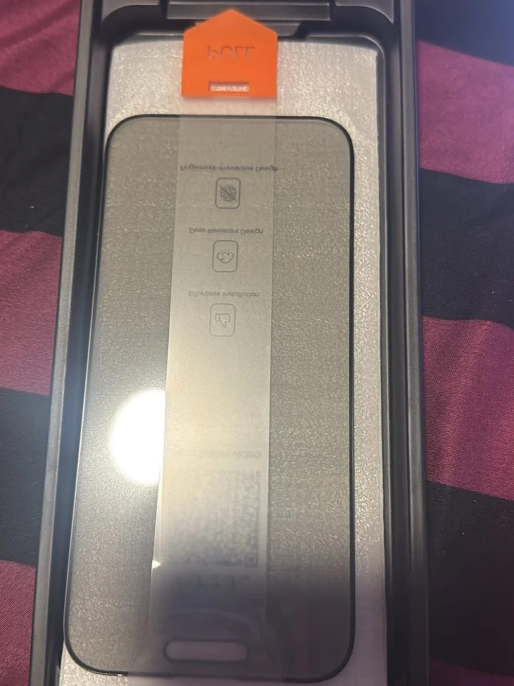 Tempered Glass Screen Protector - Black